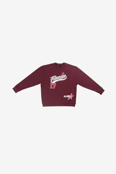 Finesse Maroon Rush Sweatshirt - FWS02F25