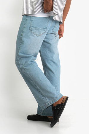 Finesse Low-Rider Flare Denim Pants