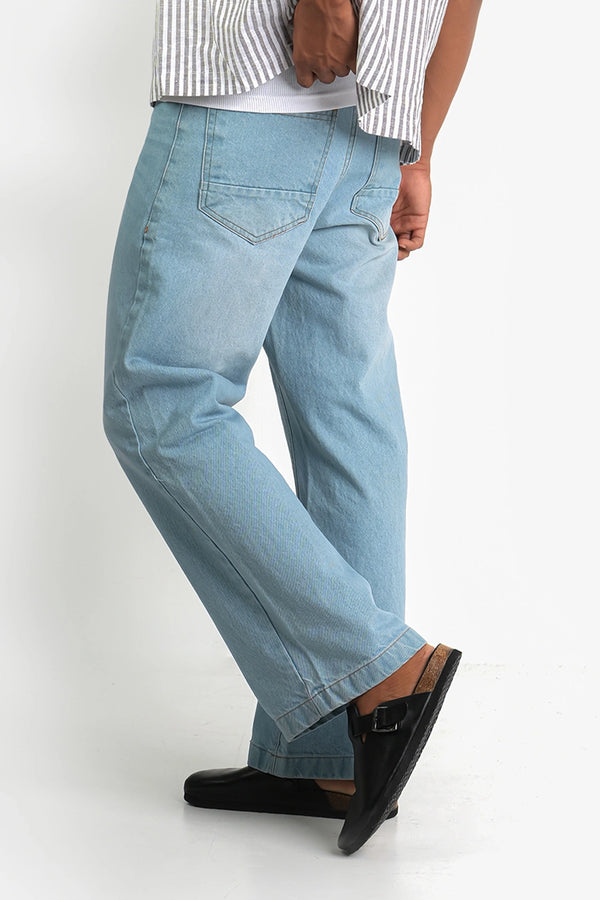 Finesse Low-Rider Flare Denim Pants