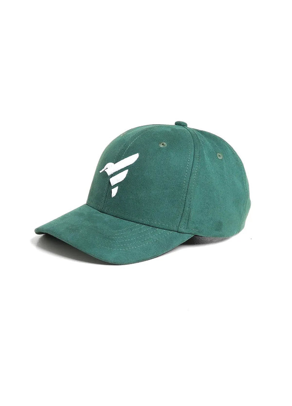 Finesse Embroidered Suede Baseball Cap