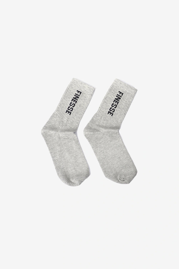 Finesse TYPO Crew Socks