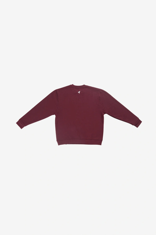 Finesse Maroon Rush Sweatshirt - FWS02F25
