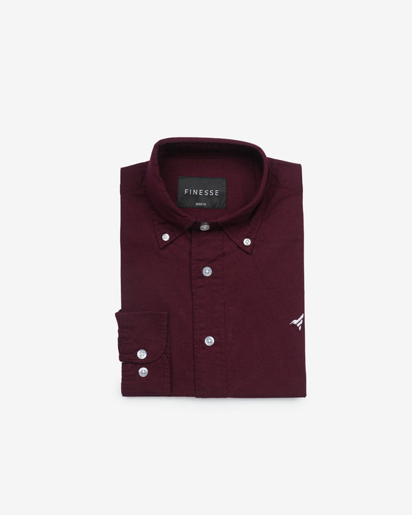 Finesse Down-Button Full-Sleeve Oxford Shirts