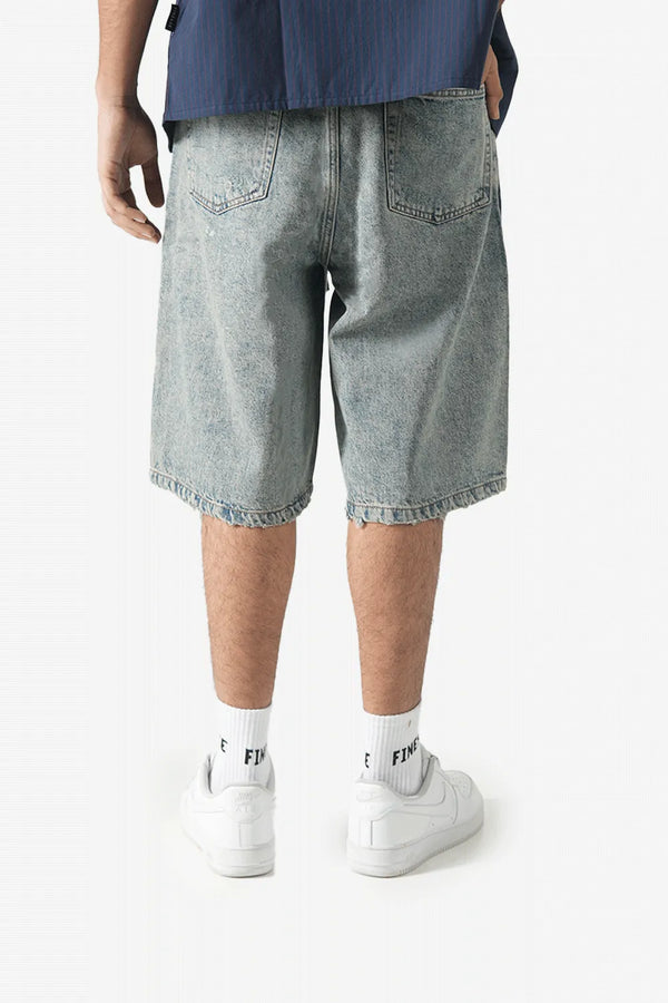 Finesse Relaxed-fit Denim Jorts - Finesse Lifestyle