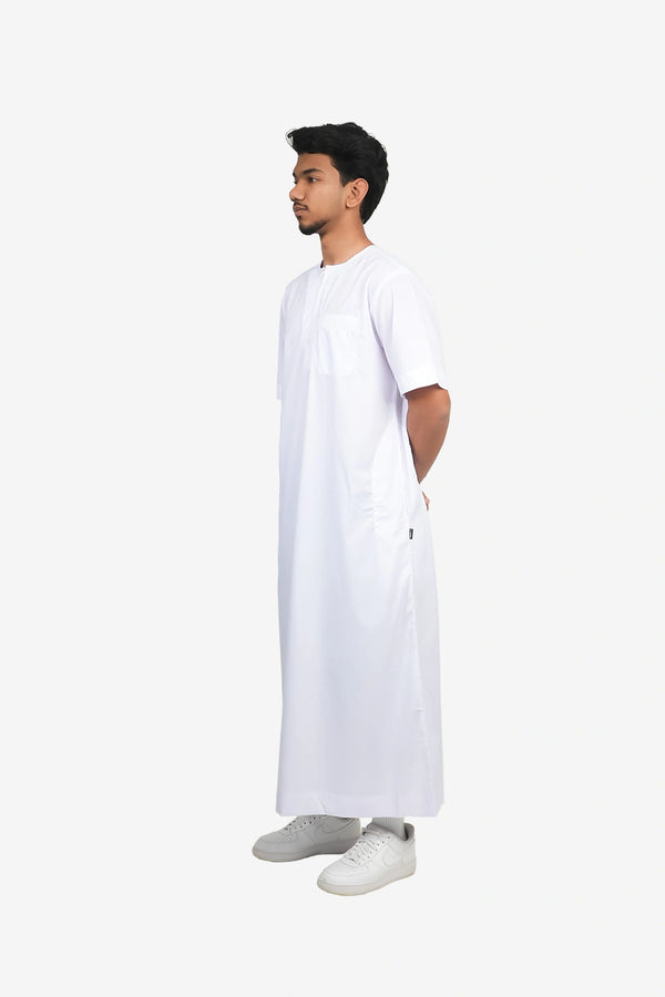 Finesse Casual Zipper Half Thobe