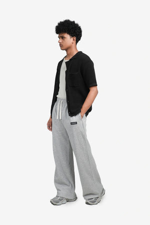 Finesse Essential Baggy Fleece Trouser flat lay – Black and Gray Bangladesh