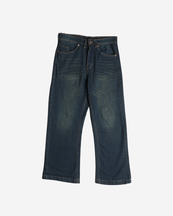 Finesse Low-Rider Flare Denim Pants