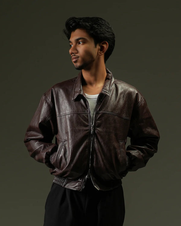 Finesse Minimalist Faux Leather Jackets