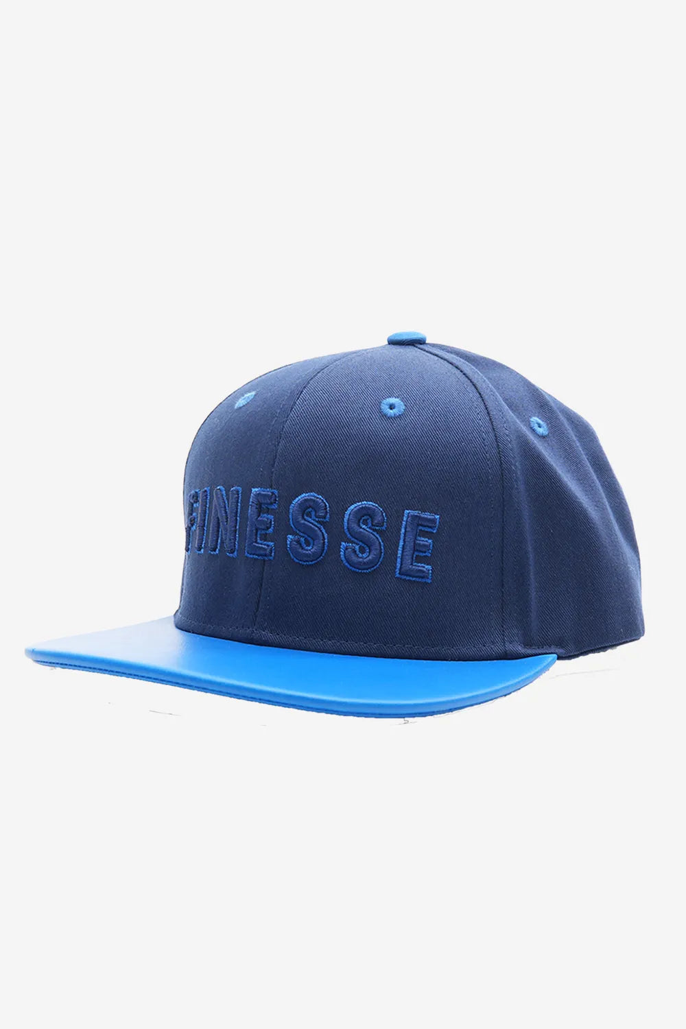 Finesse FAUX leather Visor Contrast Snapback Caps - Finesse Lifestyle