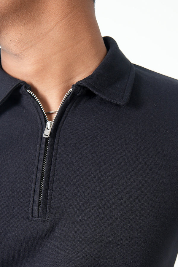 The Finesse Regular-Fit Zipper Polo - Finesse Lifestyle