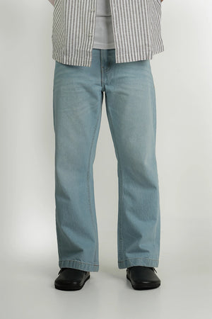 Finesse Low-Rider Flare Denim Pants