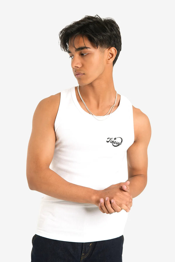 Finesse Round Neck Muscle Fit Rib Vest ( 3 PC Pack ) - Finesse Lifestyle
