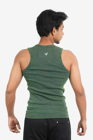 Finesse Distressed Acid wash Fitted Tanktop