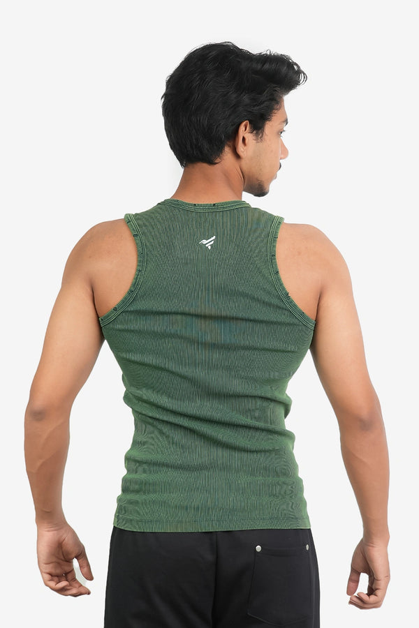 Finesse Distressed Acid wash Fitted Tanktop