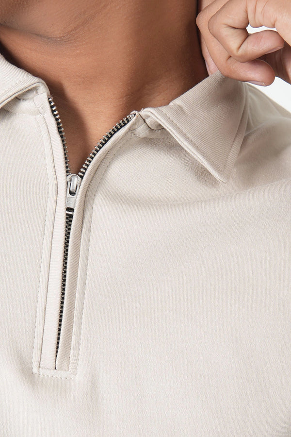 The Finesse Regular-Fit Zipper Polo - Finesse Lifestyle