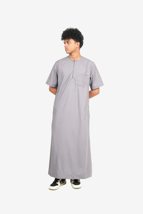 Finesse Casual Zipper Half Thobe