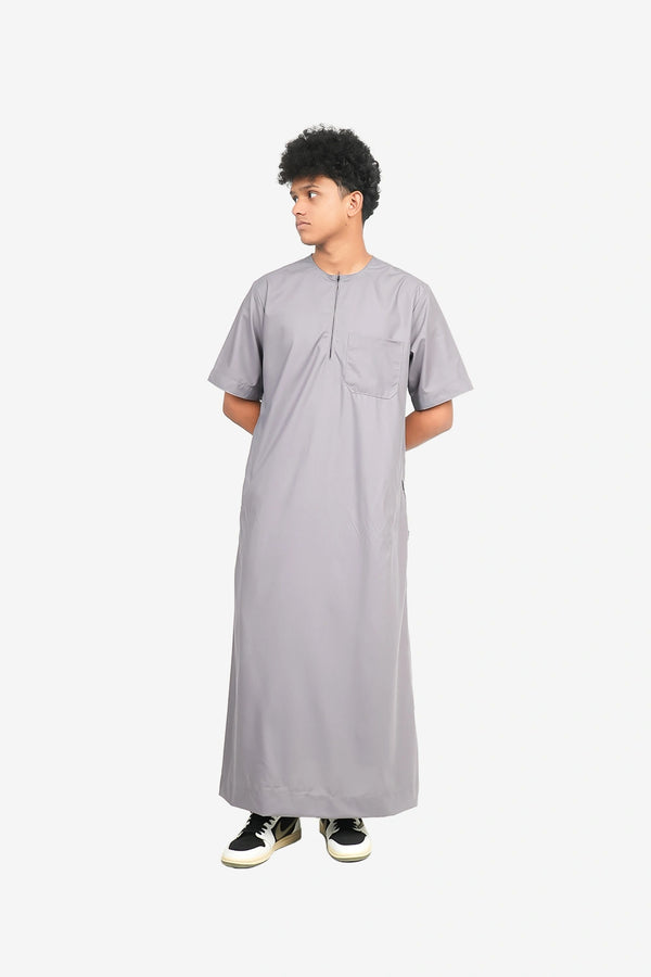 Finesse Casual Zipper Half Thobe