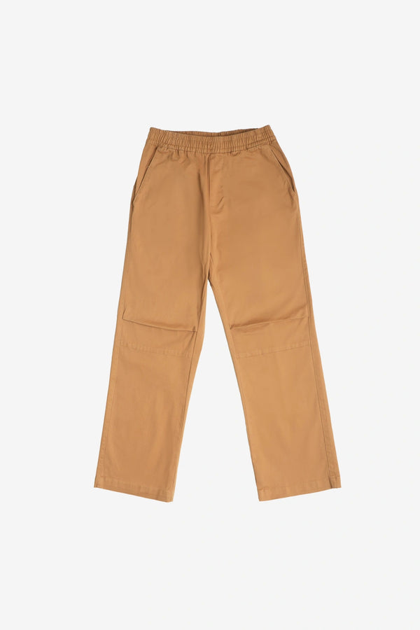 Finesse Twill Trousers in Khaki – Premium Baggy Bottom, Finesse BD