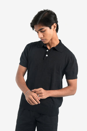 Finesse Regular-FIt Jersey Knitted Polo - Finesse Lifestyle