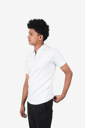 The Finesse Regular-Fit Zipper Polo - Finesse Lifestyle