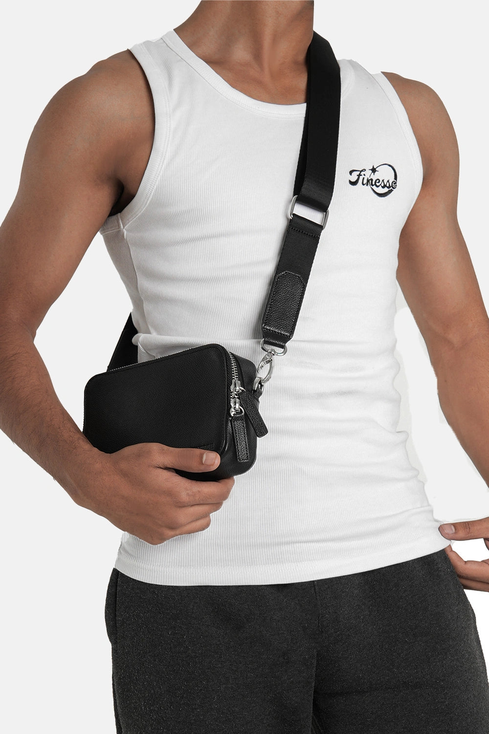 Finesse Leather Transit Crossbody Bag - Finesse Lifestyle