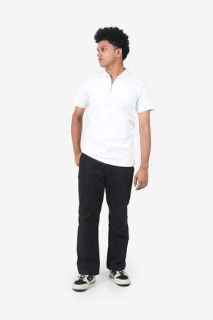 The Finesse Regular-Fit Zipper Polo - Finesse Lifestyle