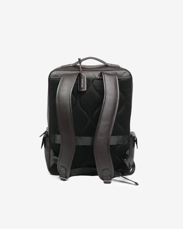 Finesse Signature Classic Leather Backpack