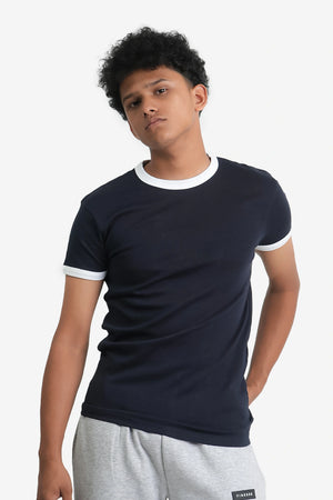 Finesse Ringer Solid T-shirts