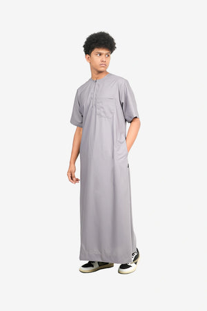 Finesse Casual Zipper Half Thobe