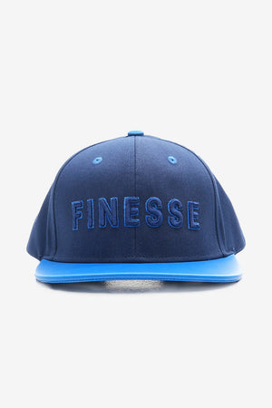 Finesse FAUX leather Visor Contrast Snapback Caps - Finesse Lifestyle