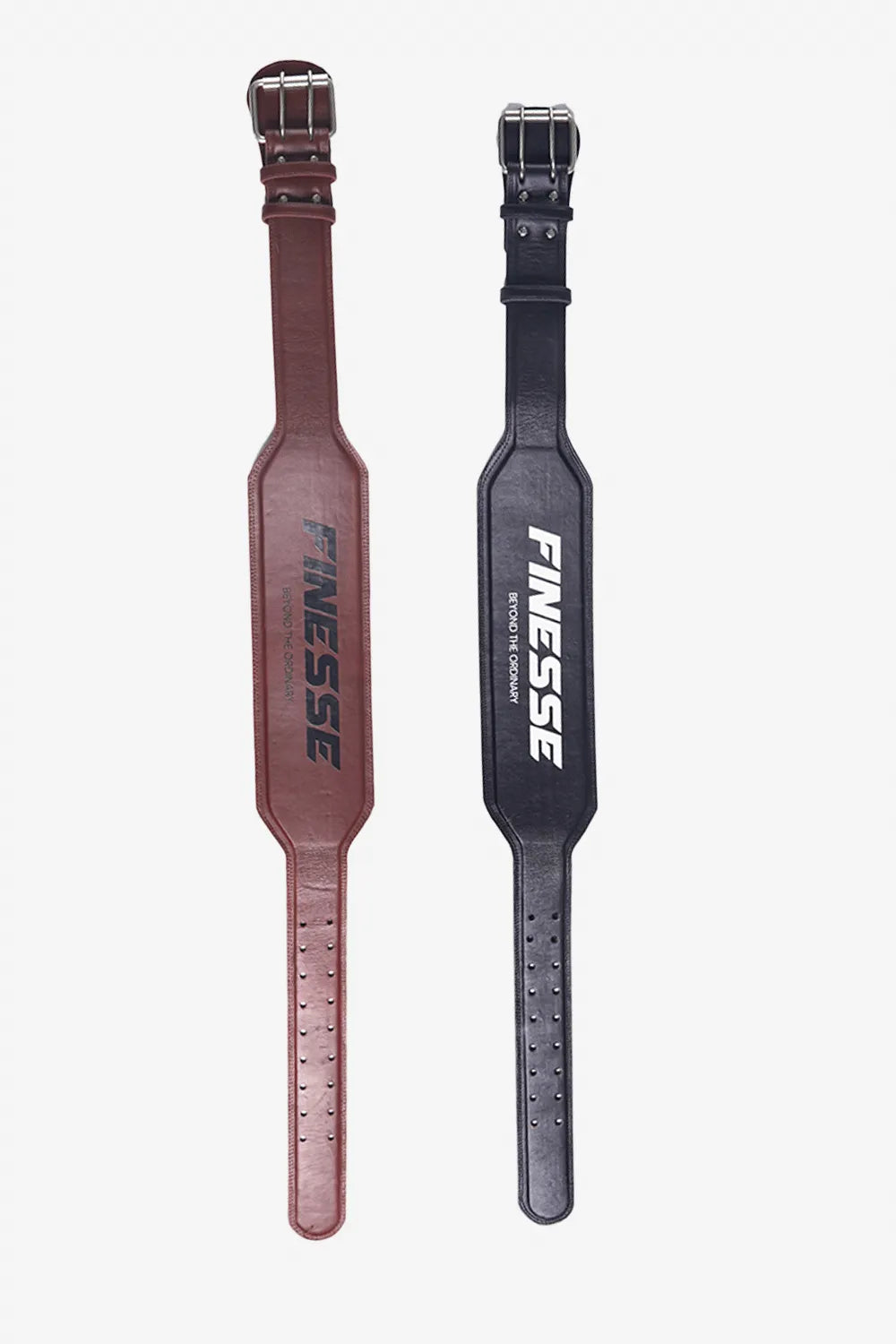 Finesse Dual-Prong Leather Weight Lifting Gym Belt - Finesse Lifestyle