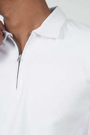 The Finesse Regular-Fit Zipper Polo - Finesse Lifestyle