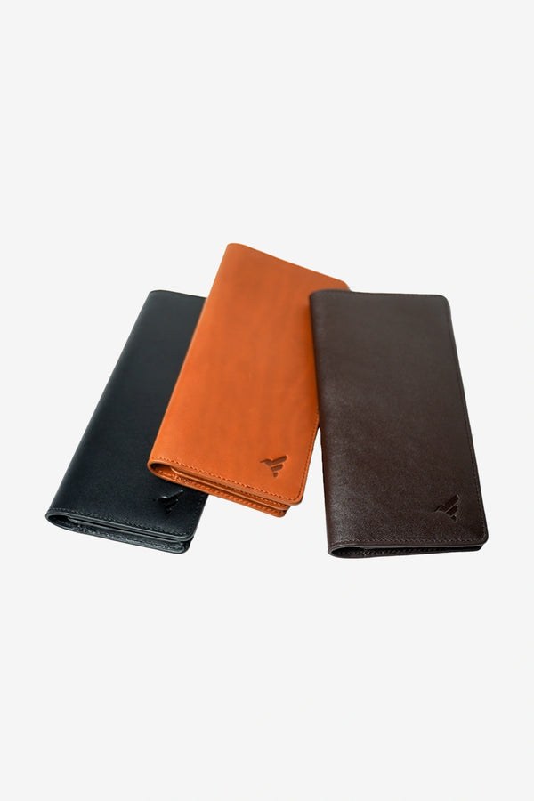 Finesse Oxford Leather Long Mobile Wallet - Finesse Lifestyle