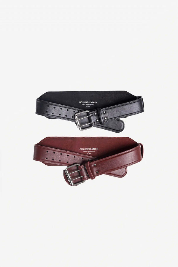 Finesse Dual-Prong Leather Weight Lifting Gym Belt - Finesse Lifestyle