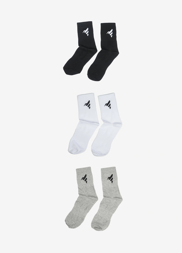 Finesse Signature Crew Socks (3 pair)