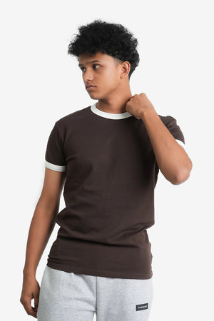 Finesse Ringer Solid T-shirts