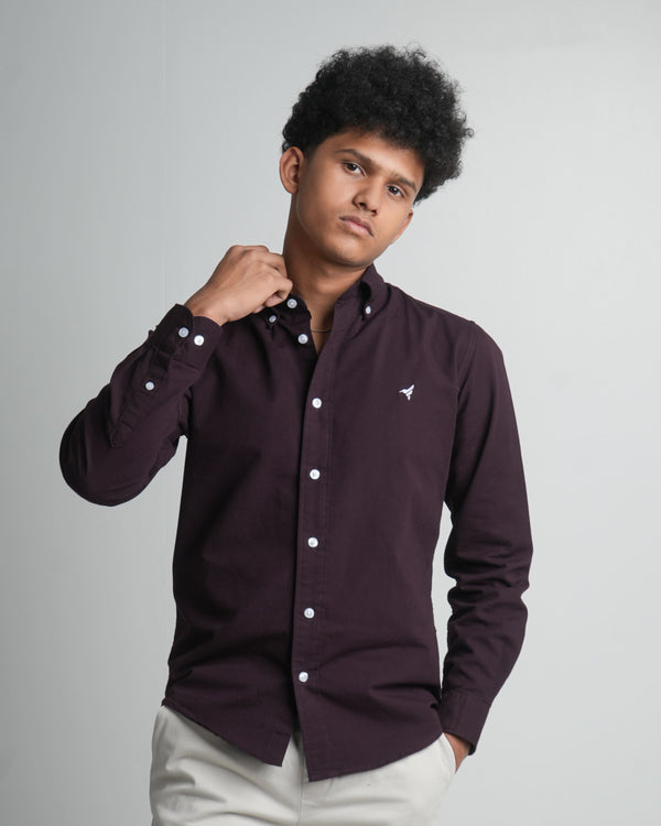 Finesse Down-Button Full-Sleeve Oxford Shirts