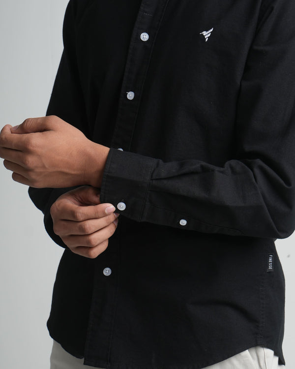 Finesse Down-Button Full-Sleeve Oxford Shirts