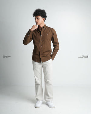 Finesse Down-Button Full-Sleeve Oxford Shirts