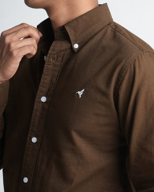 Finesse Down-Button Full-Sleeve Oxford Shirts