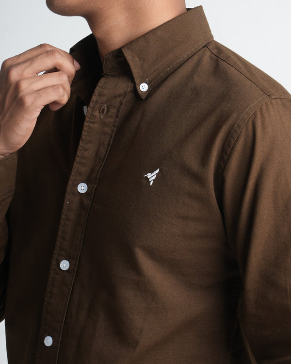Finesse Down-Button Full-Sleeve Oxford Shirts