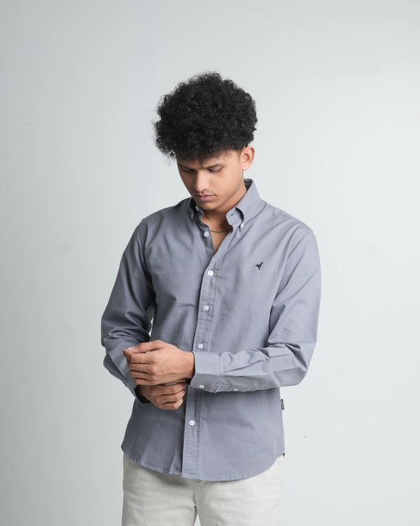 Finesse Down-Button Full-Sleeve Oxford Shirts