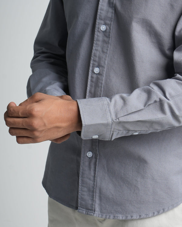 Finesse Down-Button Full-Sleeve Oxford Shirts