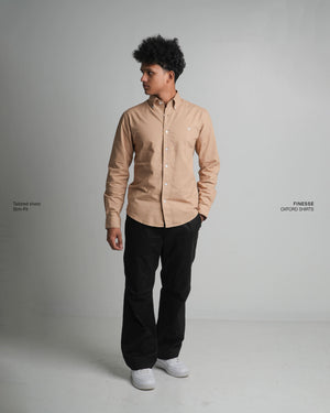 Finesse Down-Button Full-Sleeve Oxford Shirts