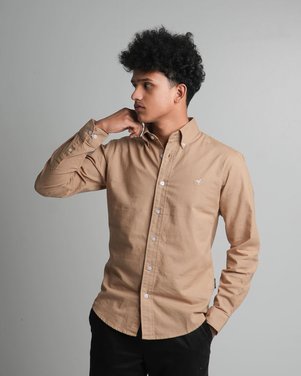 Finesse Down-Button Full-Sleeve Oxford Shirts