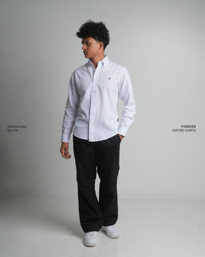 Finesse Down-Button Full-Sleeve Oxford Shirts