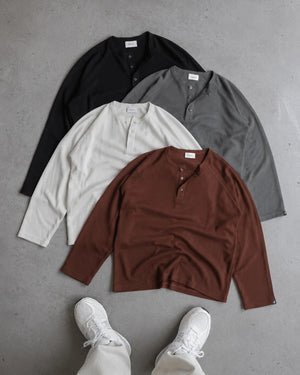 Finesse Waffle Knit Henley T-shirt