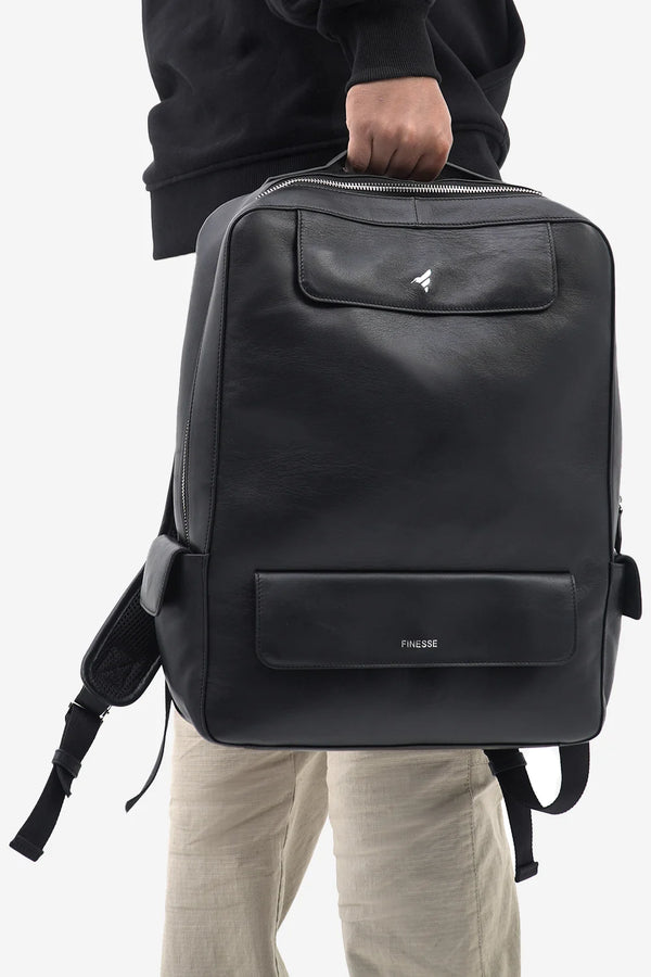Finesse Signature Classic Leather Backpack - Finesse Lifestyle