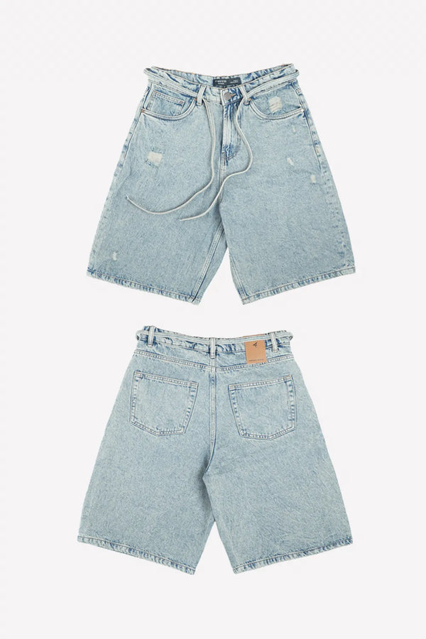 Finesse Relaxed-fit Denim Jorts
