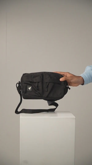 Finesse Unisex Double Pocket Crossbody Bag